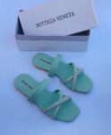 Bottega Veneta Flat Sandals Green
